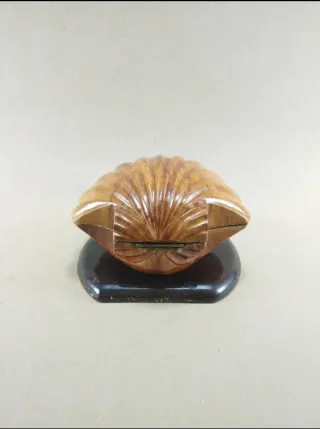 Joyero madera tallada con base