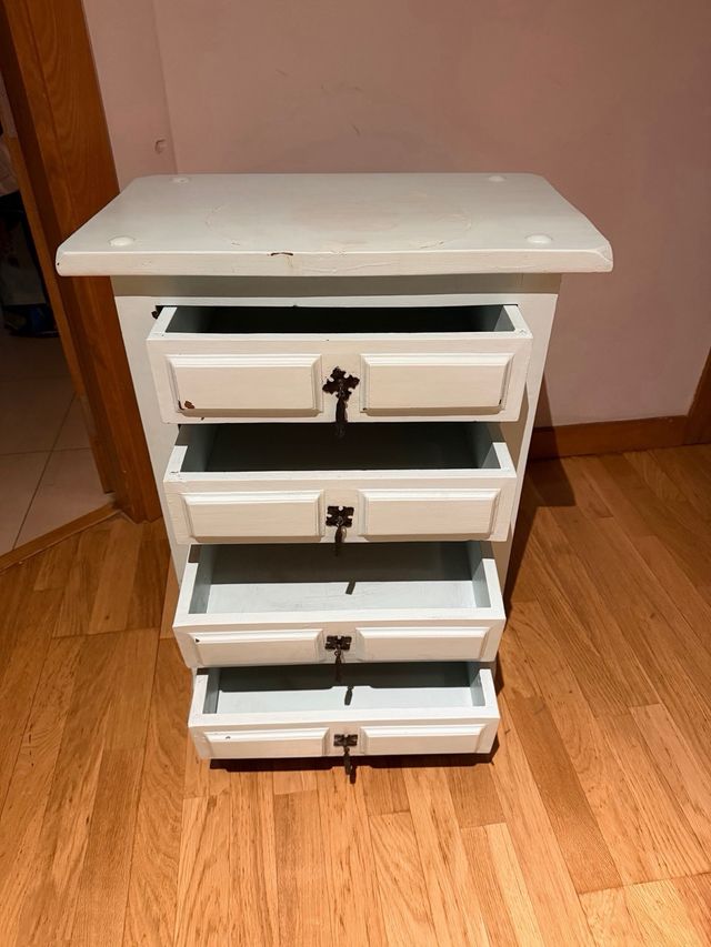 Mueble cajonera de madera