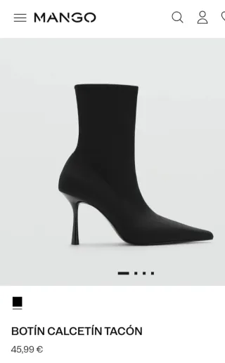 Botín tacón Mango negro