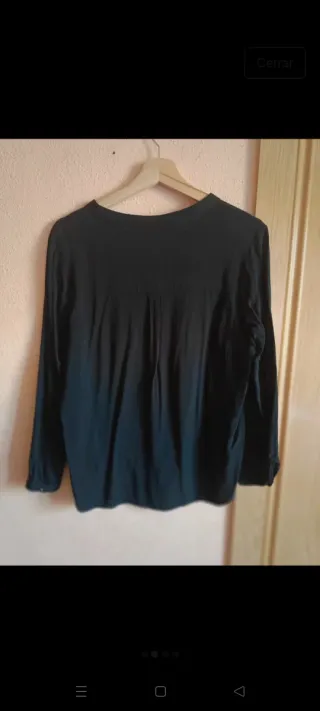 Camiseta manga larga mujer negra