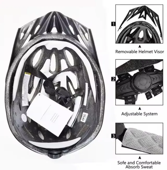 Casco Bicicleta Patinete Negro PJT