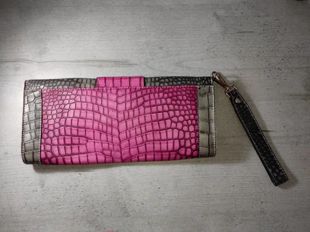 Bolso de mano Guess Gris y Rosa