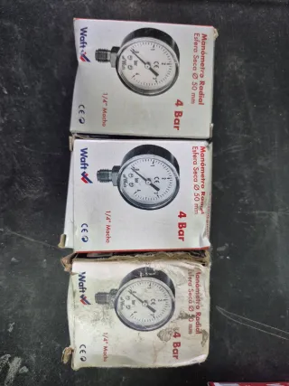 Manómetro Radial Waft 50mm 4 Bar