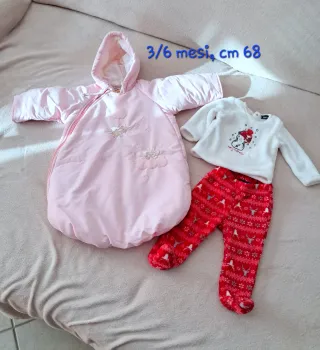 Sacco nanna + pigiamino 3/6 mesi bimba