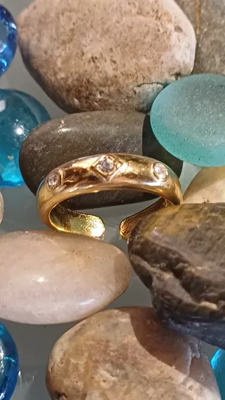 Anillo Acero Circonitas