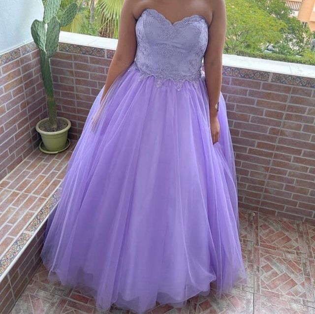 Vestido de Quinceañera Morado