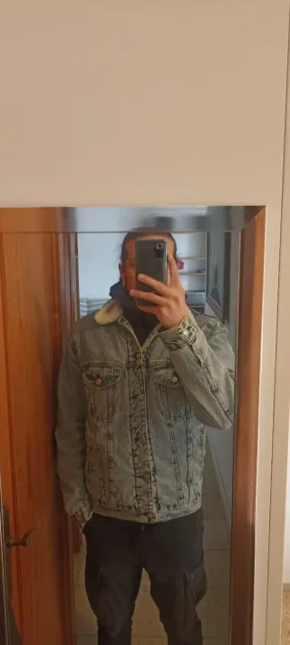 Cazadora tejana Zara de invierno - M