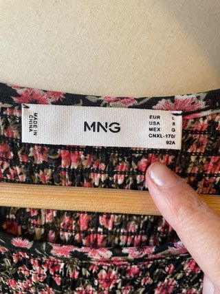 Vestido largo floral MNG