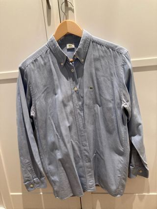 Camisa Lacoste azul mujer