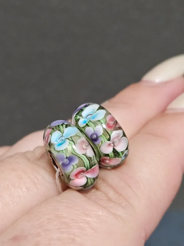 Charms Cristal Murano Flores Primavera