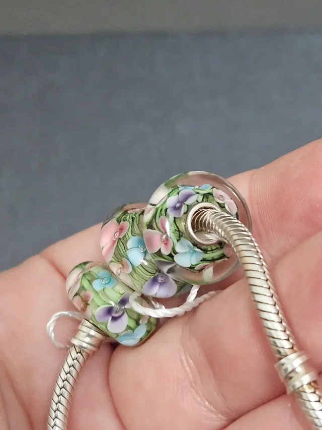 Charms Cristal Murano Flores Primavera