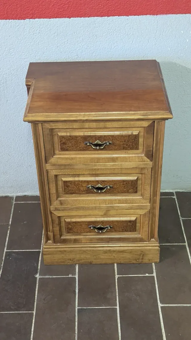 Pareja Mesitas Noche Vintage Madera