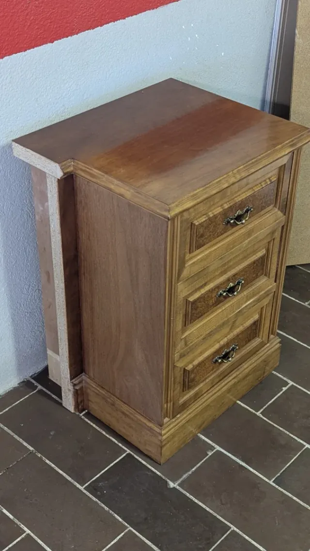 Pareja Mesitas Noche Vintage Madera