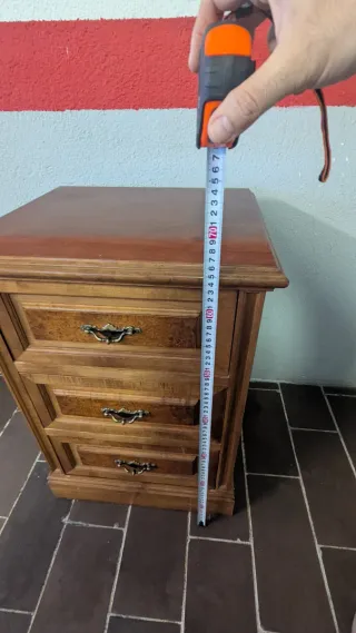 Pareja Mesitas Noche Vintage Madera