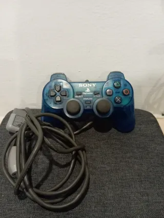 Mando Sony PS1 DualShock Transparente