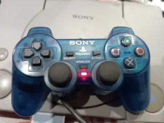 Mando Sony PS1 DualShock Transparente