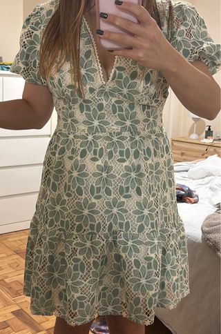 Vestido Alma en Pena flores bordadas M