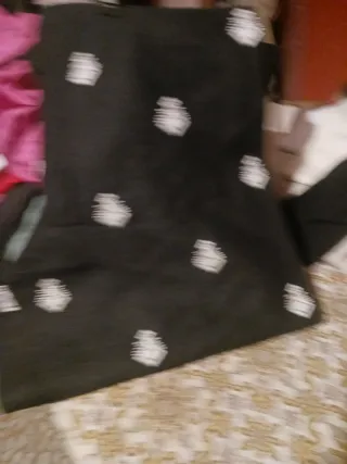 Pantalones Zara Negros Estampados