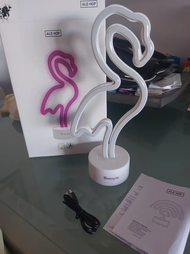 Lámpara Flamenco Rosa ALE-HOP