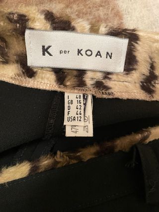 Gonna maxi K per KOAN con bordo maculato