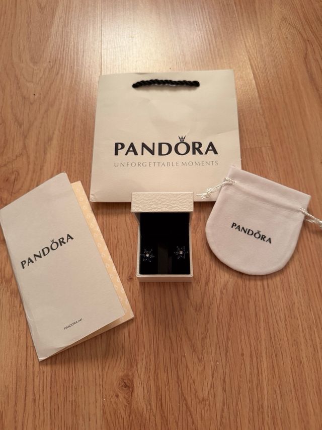 Pendiente Pandora Flor Azul