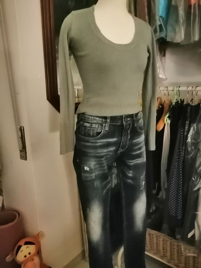 jeans con maglioncino