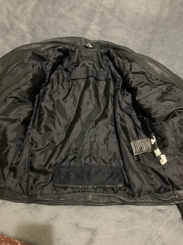 Chaqueta de cuero mujer Polo Negra