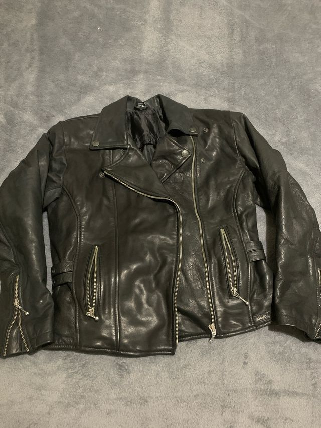 Chaqueta de cuero mujer Polo Negra