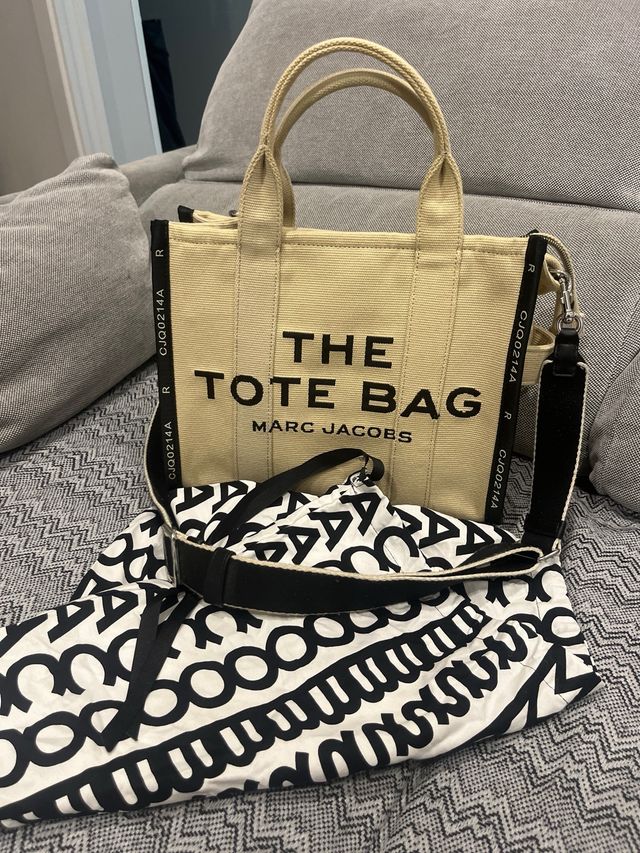 Bolso Tote Marc Jacobs Beige/Negro