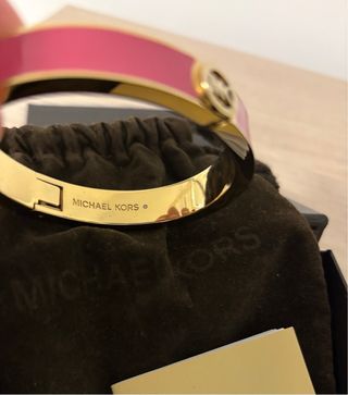 Pulsera Michael Kors Dorada y Rosa
