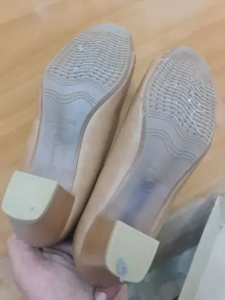 Zapatos planos beige