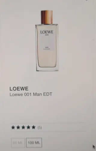 Loewe 001 Man Eau de Toilette 100ml