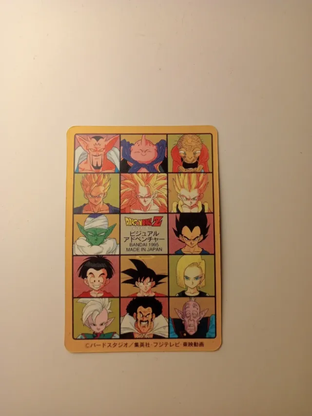 Carta coleccionista Dragon Ball Z