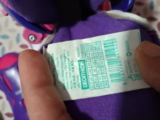 Patines infantiles Oxelo rosas y morados