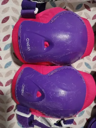 Patines infantiles Oxelo rosas y morados