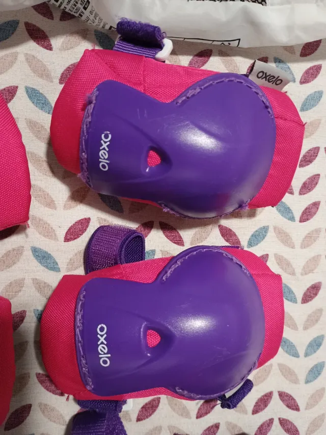 Patins infantis Oxelo rosa e roxo