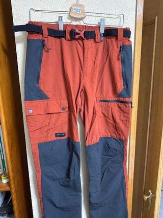 Pantalón Forclaz da escursionismo arancione e grigio