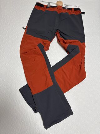 Pantalón Forclaz da escursionismo arancione e grigio