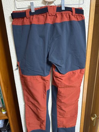 Pantalón Forclaz da escursionismo arancione e grigio