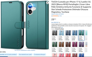 TUCCH Custodia verde per iPhone Air 6,5-pollici 5G