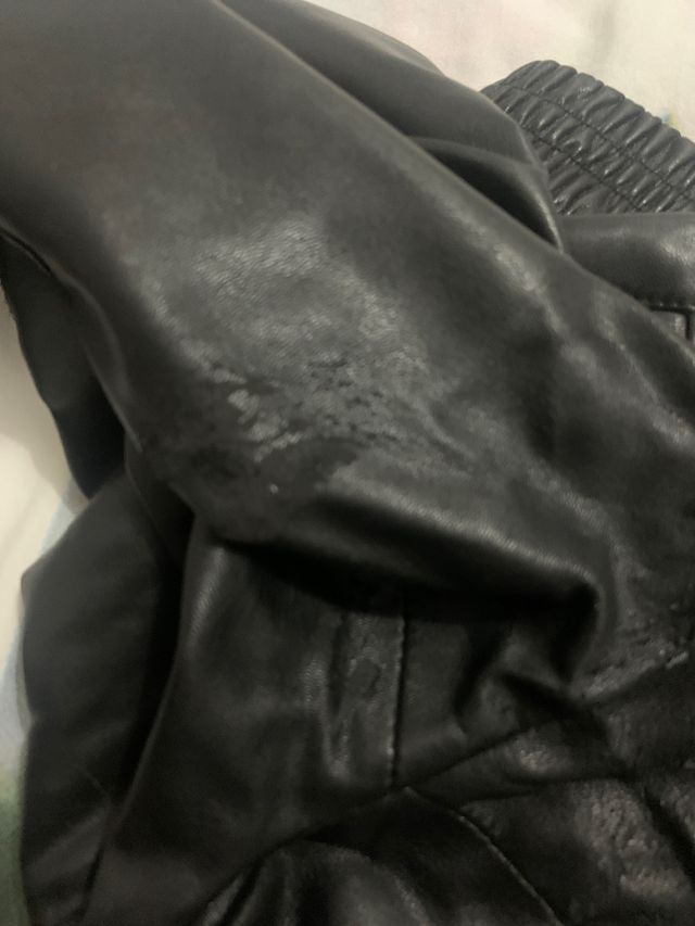 Pantalones de cuero negros