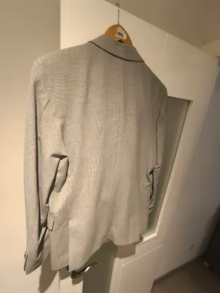 Traje Zara Chaqueta Gris Talla 46