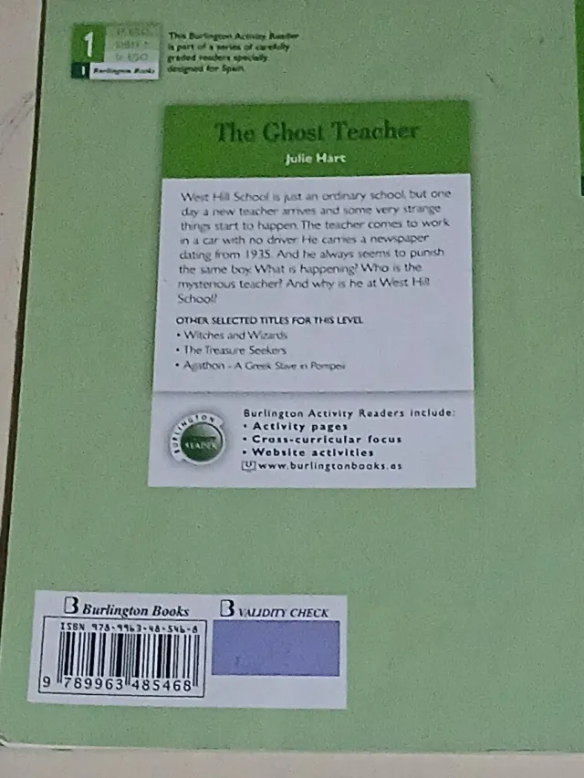 Libro de lectura de inglés 2 eso "the gost teacher