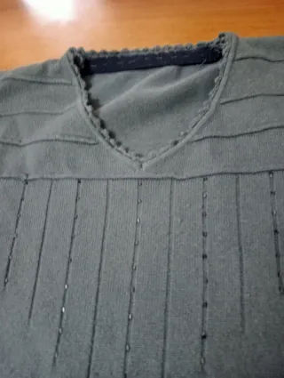 Maglia donna manica lunga grigia