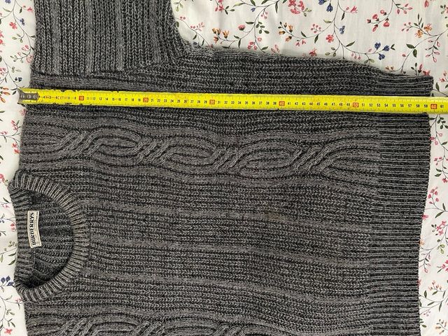 Jersey Burberry Gris Punto Trenzado
