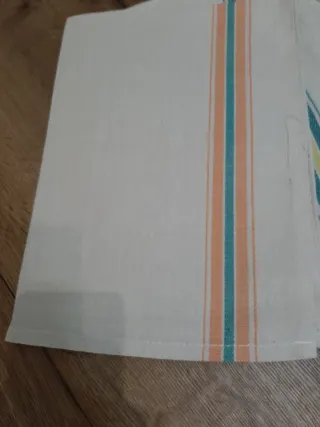 5 strofinacci con righe colorate