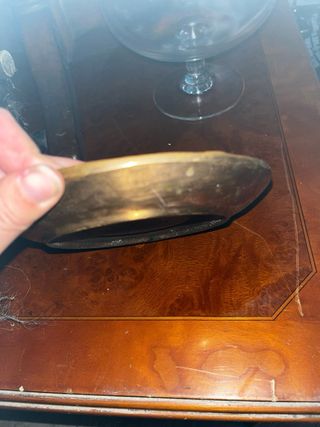 Cenicero de bronce vintage