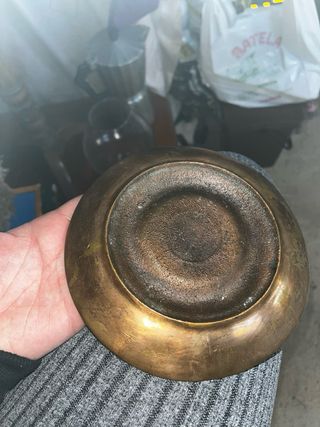 Cenicero de bronce vintage