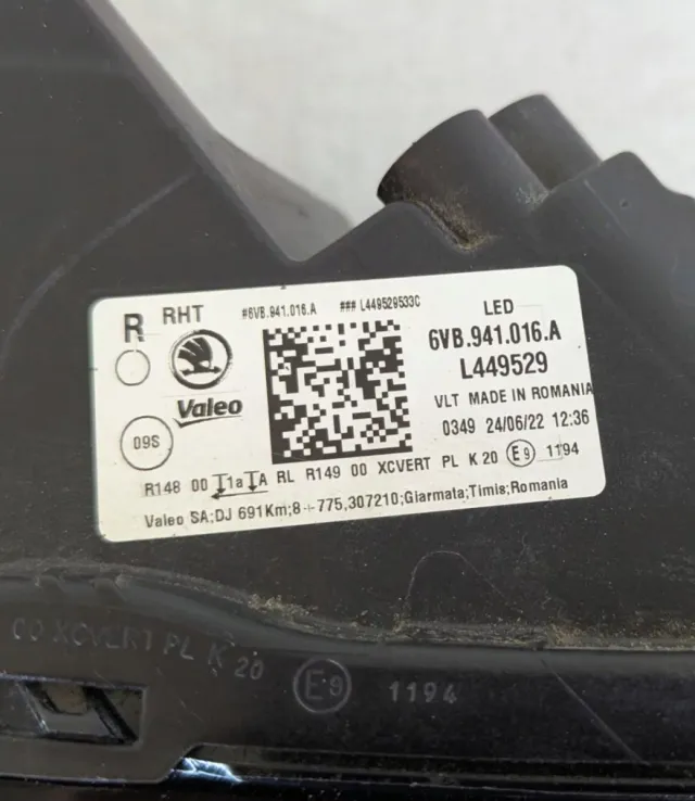 Faros Skoda Fabia 6VB941016A