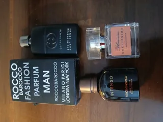 Bottigliette vuote profumi Gucci, D&G, Rocco Baroc